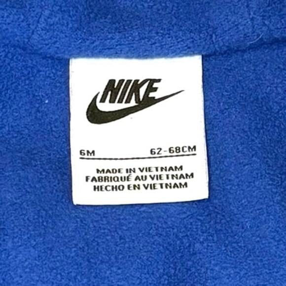 Nike 1-Piece Snowsuit Boys 6M | Blue Zip Up Coat with Hood - Picture 8 of 9